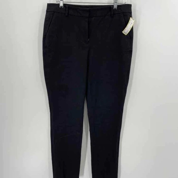 Chico's Pants - Chicos Size 1.5R US 10 M Black Slim Fit Belt Loop Dress Pant Trouser Career Wear